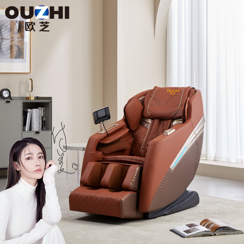 欧芝（OUZHI）按摩椅R12家用全身零重力全自动多功能电动按摩沙发椅子智能语音太空舱